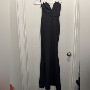Windsor Black Strapless Mermaid Maxi Dress